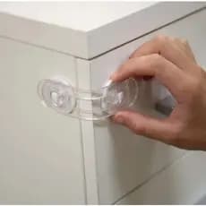 Kit 20 Peças Trava Alça de Segurança Gaveta Fogão Geladeira Armário Porta