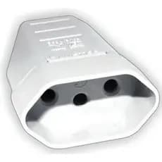Kit 50 PEÇAS - V-23 PINO FEMEA 2P+T 10A BRANCO