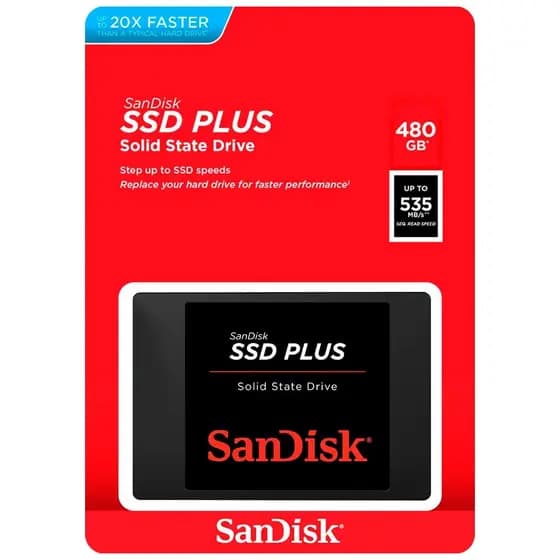 SSD SanDisk 480GB G26 Plus 2.5 SATA 3 - SDSSDA-480G-G26