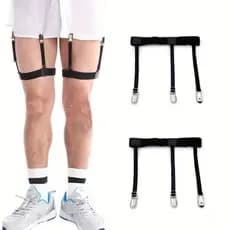 fixadores de camisa de tela com fivela de liga, clipes fixos antiderrapantes anti-arrugas para homens e mulheres, suport