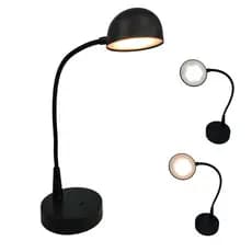Luminaria Abajur LED Touch 3 Tons Recarregavel USB Flexivel Casa Sala Quarto Cabeceira Trabalho Mesa Escritorio