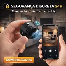 Mini Câmera Espiã Discreta Escondida Segurança A9Wifi Full HD Gravado de Voz Microfone Áudio 90° Suporte de Parede
