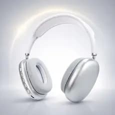 Fone Bluetooth P9 Air Sem Fio Headphone Com Microfone Entrada TF P2 Prata