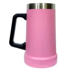 Caneca Térmica Inox De Cerveja com alça (709ml) - Rosa Pink