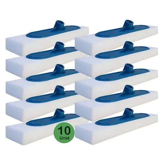Esfregão Limpa Piso com ESPONJA MÁGICA - Kit com 10 unidades - Ideal Porcelanato - Envio imediato