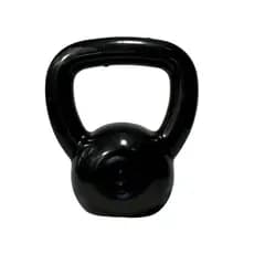KETTLEBELL 8 KG DE FERRO FUNDIDO EMBORRACHADO NA COR PRETA - TREINO CASA, ACADEMIA E CROSSFIT