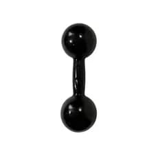 HALTER BOLA DE FERRO 10 KG EMBORRACHADO - TREINO EM CASA, CROSSFIT, ACADEMIA E FISIOTERAPIA