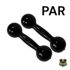 PAR HALTER BOLA 4 KG EMBORRACHADO PAR - TREINO EM CASA, CROSSFIT, ACADEMIA E FISIOTERAPIA  MUSCULAÇAO