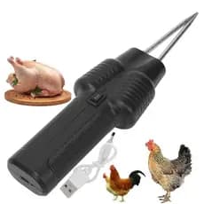 Depenador Eletrico Remove Pena Frango Galinha Pato Ganso Peru Aves USB Bateria Silencioso Potente Restaurante