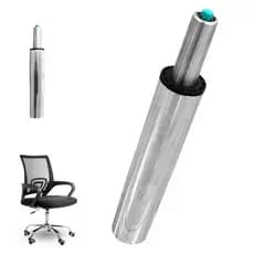 Pistao Gas Cadeira Escritorio Altura Regulavel Resistente Cromado Home Office Casa Empresa Trabalho