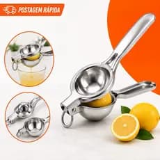 Espremedor de Limão Manual em Aço Inox Premium – Extrator de Suco Resistente