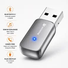 Adaptador Bluetooth USB Receptor de Música Celular Carro Peining Audio Wireless Som Automotivo