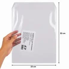 Pacote 100 Protetores Grande 23x32cm Porta Documento Plástico Transparente ACP P-30 Impermeável