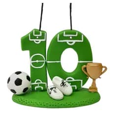 Vela Aniversário Topo de Bolo Personalizada Futebol