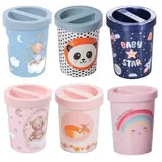 Porta Cotonete e Algodão Infantil Bebê 300ml BPA Free Plasútil