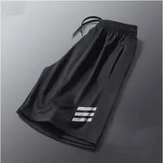 Shorts de Corrida Masculino Listrado - Tamanho M
