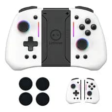 Lin Yuvo KS42 Switch joy con controlador compatível com nintendo switch oled/Lite turbo programável/vibração/efeito Hall