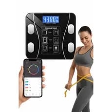 Balança Digital Corporal Bioimpedância 180KG Display Bluetooth  Fitness Treino Balança Banheiro