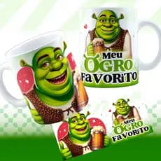 Caneca Personalizada Se Houver o amanhã Shrek e Fiona dia dos Namorados