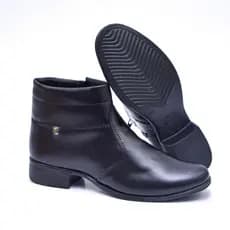 Coturno Feminino Estilo Urbano Confortável Cano Curto Casual Chic Trabalho Passeio