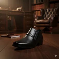 Botinha Masculina Preta ou Marrom Casual Elegante Confortável Premium Antiderrapante