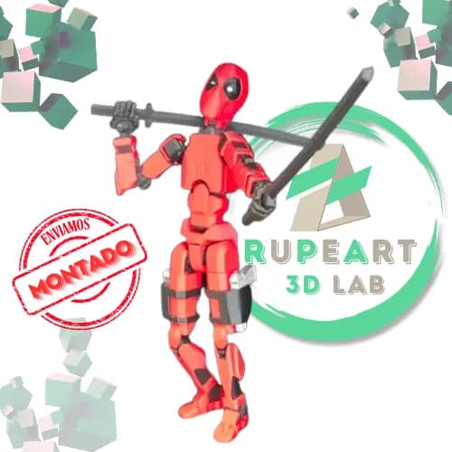 Deadpool  Dummy 13 # MONTADO # Totalmente Articulado Boneco Brinquedo + Pack Armas Edição Limitada Exclusiva