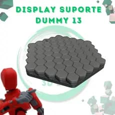 Display Suporte Base Hexagonal Dummy 13 - Boneco Articulado Action Figure Brinquedo Educativo Varias Posições 3D