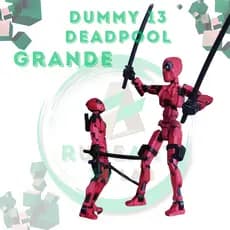 Deadpool Dummy 13 Tamanho G 20cm Totalmente Articulado Boneco # MONTADO Brinquedo + Pack Armas Edição Limitada Exclusivo