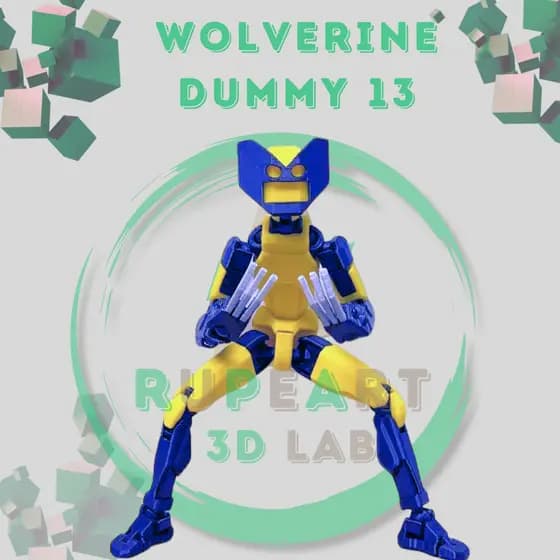 Wolverine Boneco Dummy 13 # MONTADO # -  Totalmente Articulado Boneco Brinquedo Edição Limitada e Exclusiva