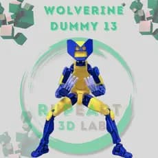 Wolverine Boneco Dummy 13 # MONTADO # -  Totalmente Articulado Boneco Brinquedo Edição Limitada e Exclusiva