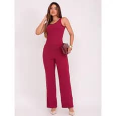 Conjunto Canelado Premium Feminino Calça Pantalona Blusa Regata Básica Moda Blogueira Elegante Festa