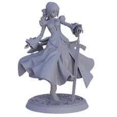 Miniaturas Artoria Pendragon Anime Fate Stay Night Rpg Compatível D&d Dnd Dungeons Dragons