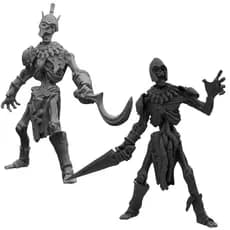Miniatura Caveira RPG Dungeon & Dragons Tabuleiro Grid 10Cm Pack 2 Unidades