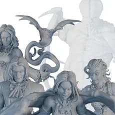 Miniaturas Vampiros da Sombra Eterna Compatível D&d Dnd RPG