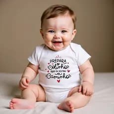 Body Bebe Frase Revelação Algodão Infantil Vovó Papai Mamãe
