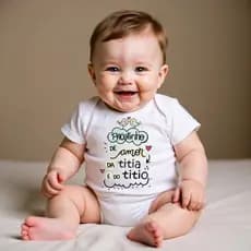 Body Bebe Frase Algodão Infantil Eu Amo Meu Papai Titio Titia Vovó Vovô