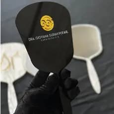 Espelho de Mão Personalizado em Acrílico Para Consultórios Estúdios Clínicas