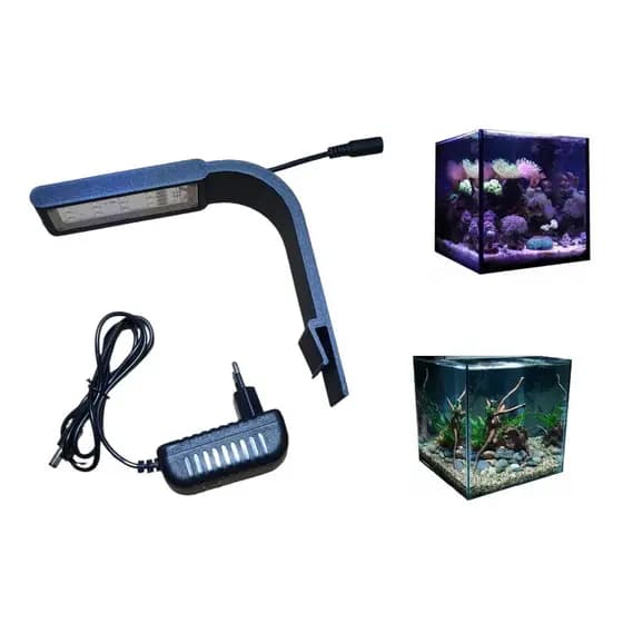 Luminária Led 10W Para Aquário Até 25 Litros Água Doce Plantado ou Marinho