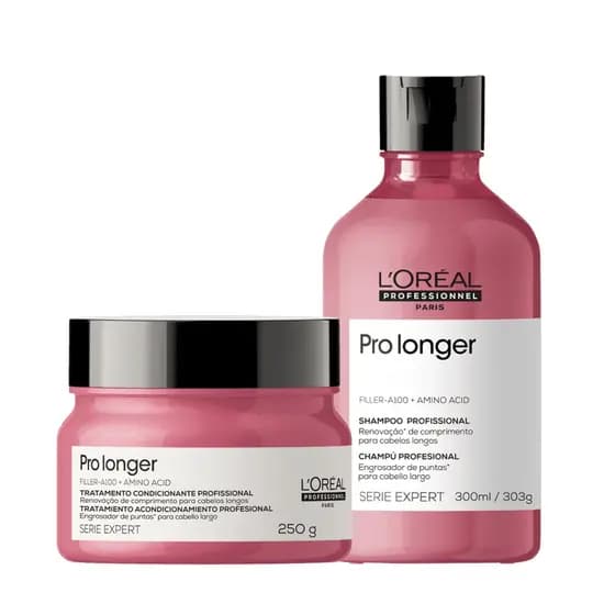Kit L'Oréal Professionnel Pro Longer Shampoo 300ml e Máscara