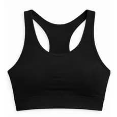 Top Academia Plus Size Suplex Preto Nadador Sem Bojo Alta Sustentação fitness compressão sem transparência confortável