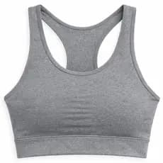 Top Suplex Nadadora Cinza Mescla | Alta Sustentação | Conforto Premium | P M G GG