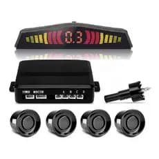 Kit Sensor Estacionamento Ré 4 Pontos Vermelho / Preto / Prata / Branco / Grafite / Azul Envio imediato