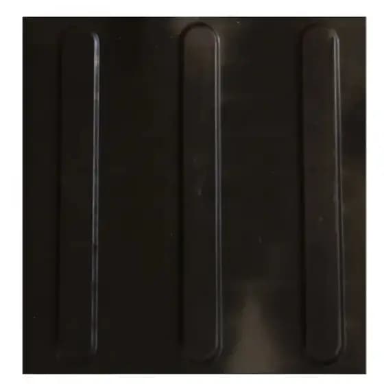 Piso Tátil Direcional 25x25cm Pvc Preto KIT 10 unidade