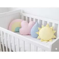 Almofadas Nuvem Estrela Lua Berço Chuva De Amor