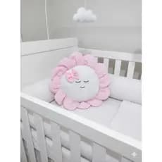 Almofada de Flor para Quarto Berço Bebê Infantil