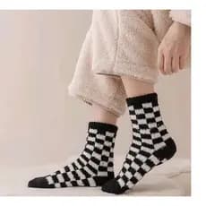 Meia Elástica Estica Quentinha Para Esquentar Os Pés 3 Pares Color Soft Maculino Inverno Frio Térmica