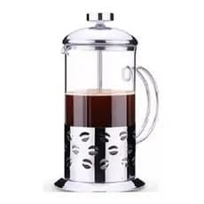 Cafeteira Francesa Café Chá French Press 350ml Vidro E Inox 4 Xícaras