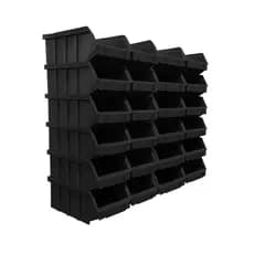 Kit Com 144 Gaveteiros de Plástico Bin Nº 3 Empilhável Organizador Prateleira Multiuso Ferramentas