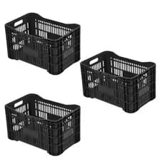 Kit 3 Caixa Plastica vazada Agrícola Hortifruti 50 Litros