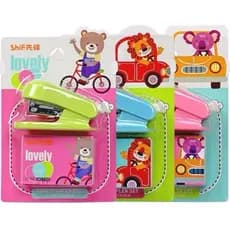 Mini grampeador conjunto tamanho pequeno grampeador estudante Universal